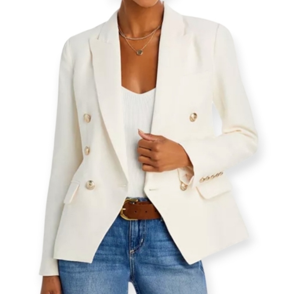 L'AGENCE KENZIE BLAZER IN IVORY - LIKE NEW (SIZE 0)